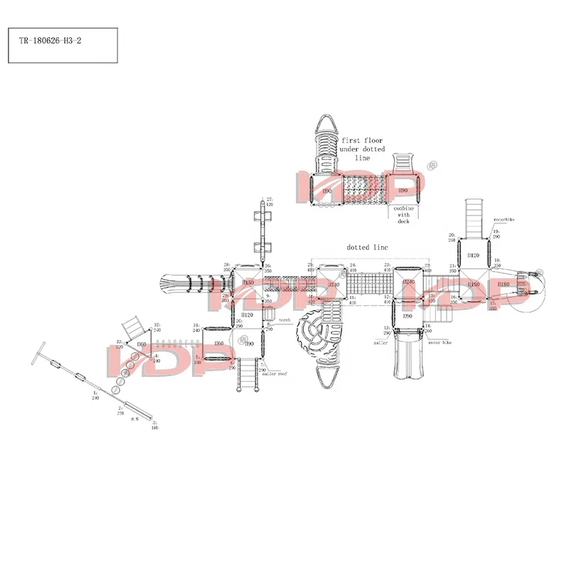 Chinese factory custom new large plastic slide children outdoor toys games kids outdoor playground equipment prices