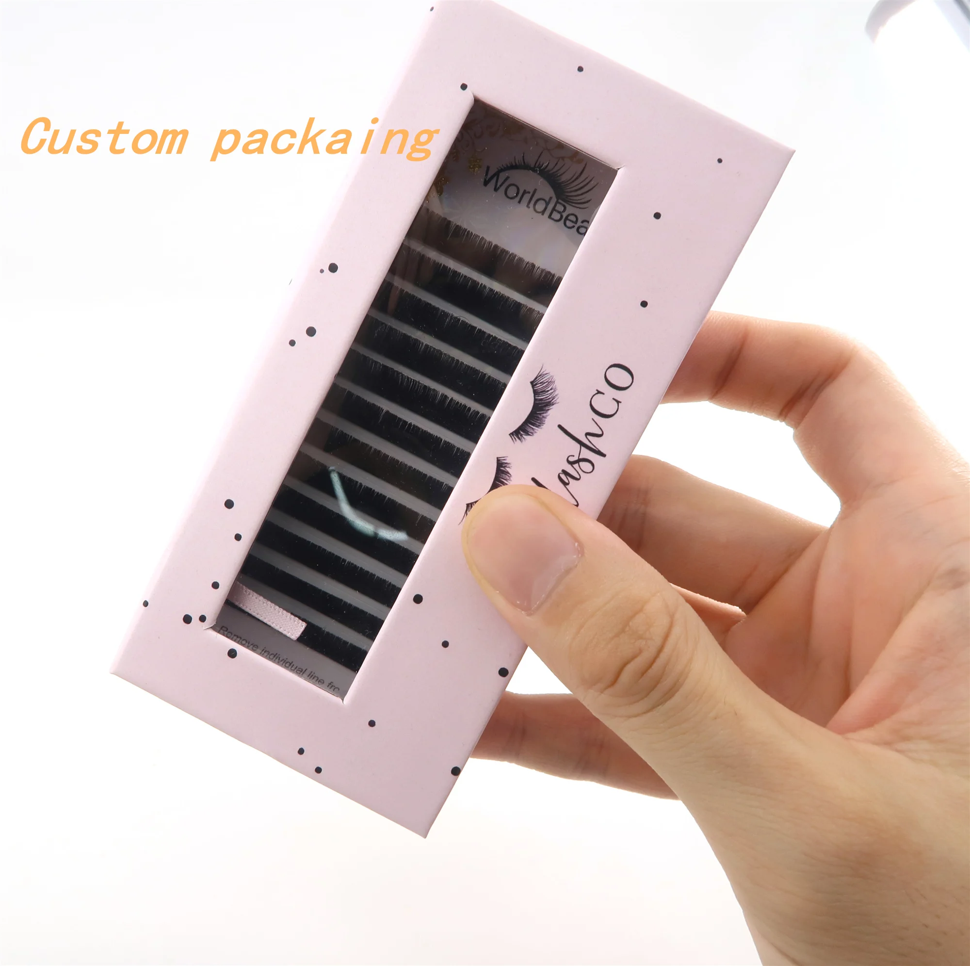 0.03 Lashes tray Private Label Individual faux Mink Eyelash Extension