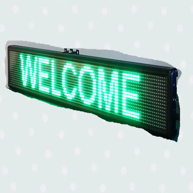moving message mini  single red/green/blue/white led text display