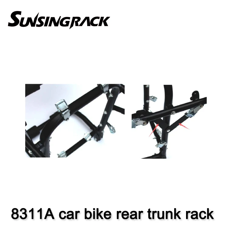 Aluminum Alloy Rear Bike Rack Universal Car Roof Hitch Mount  Steel Construction Vehicle Car Roof Racks for travel and luggage