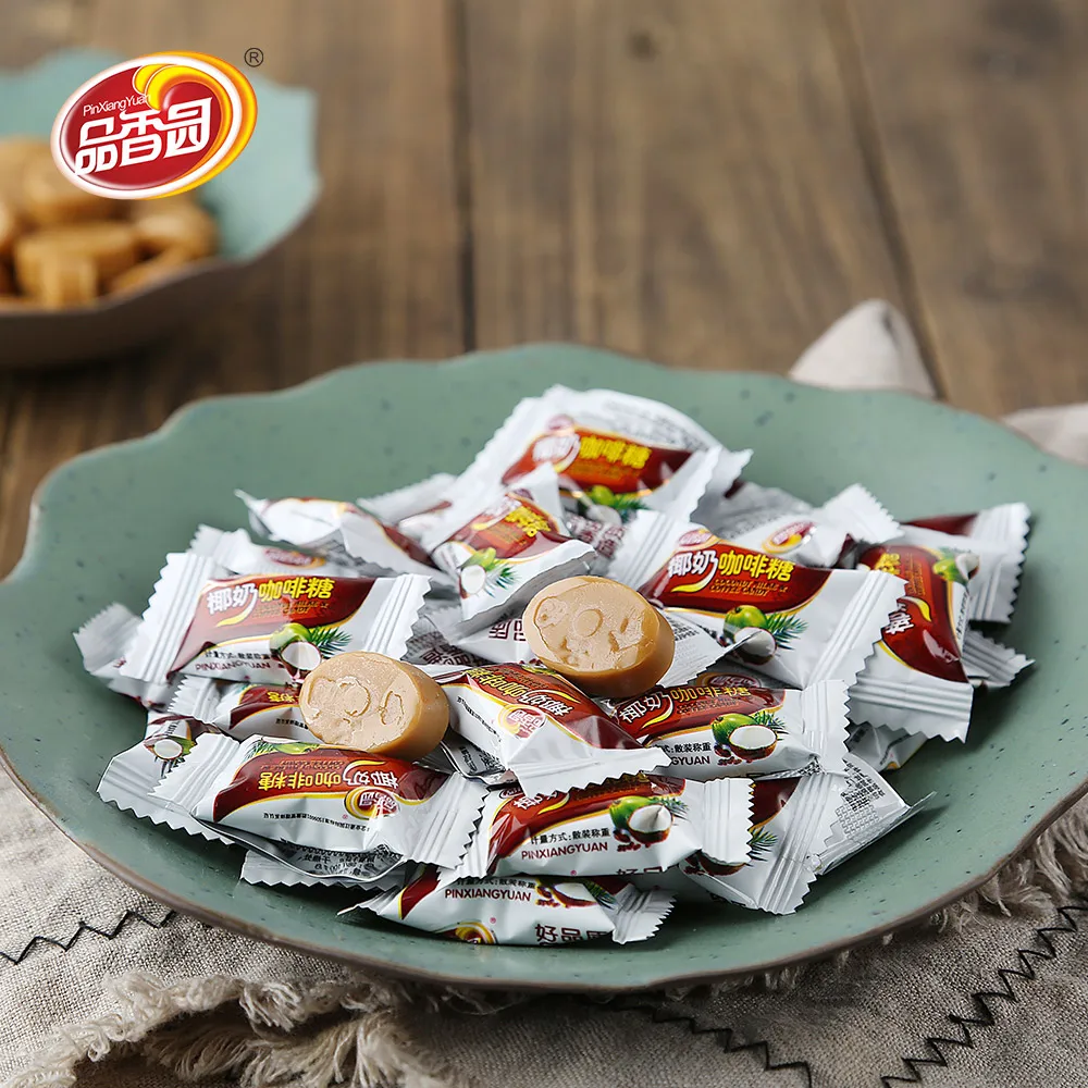 coconut flavored hard bolied sweet coffee candy for all ages