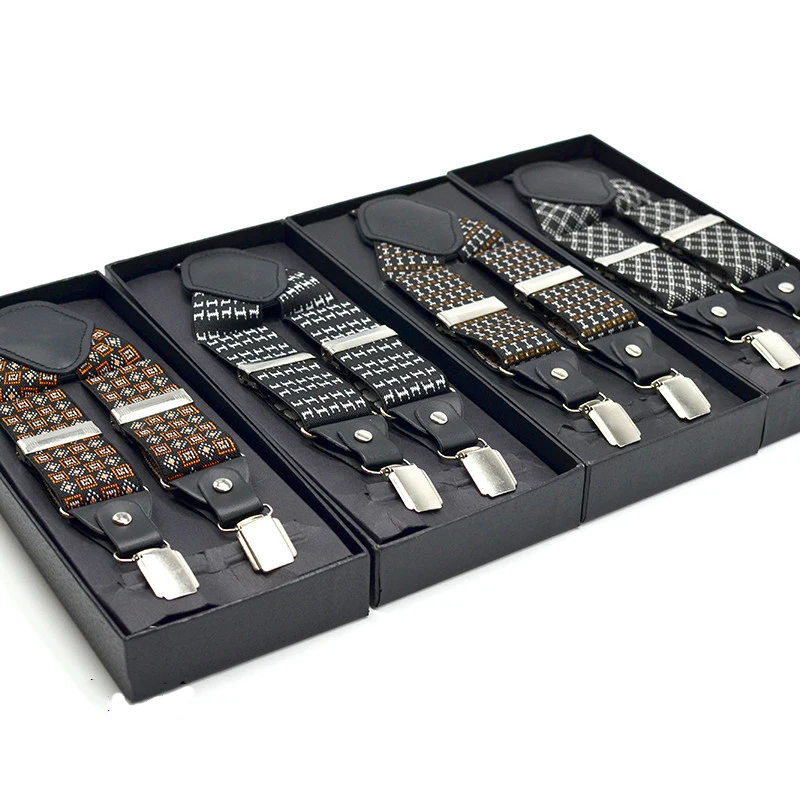 Мужские подтяжки для 4 клипов подтяжки поддержка подгонянный размер формальный случай класс материал низкая цена оптовая продажа