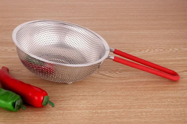 Kitchen Accessories Metal Colander Pasta Colander With Handles Stainless Steel Kitchen Colander