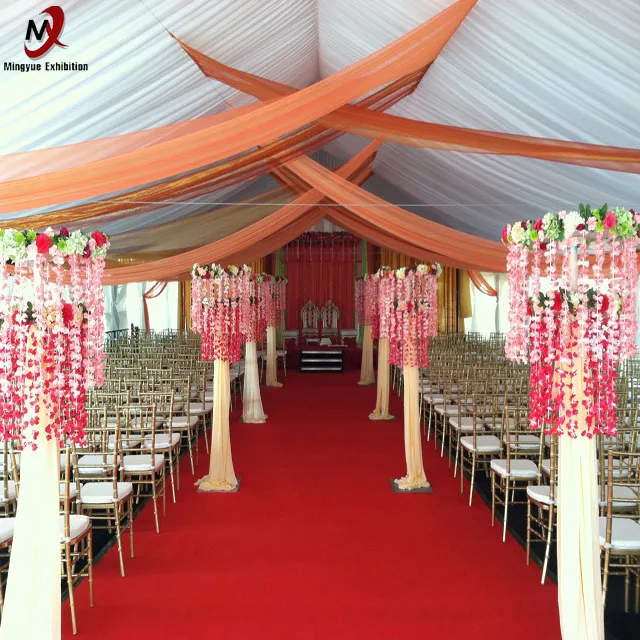Hot sale cheap 1000 people outdoor Waterproof large event marquee wedding party tent with Clear glass roof