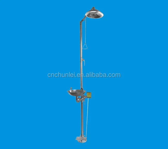 Laboratory emergency eye washer and shower