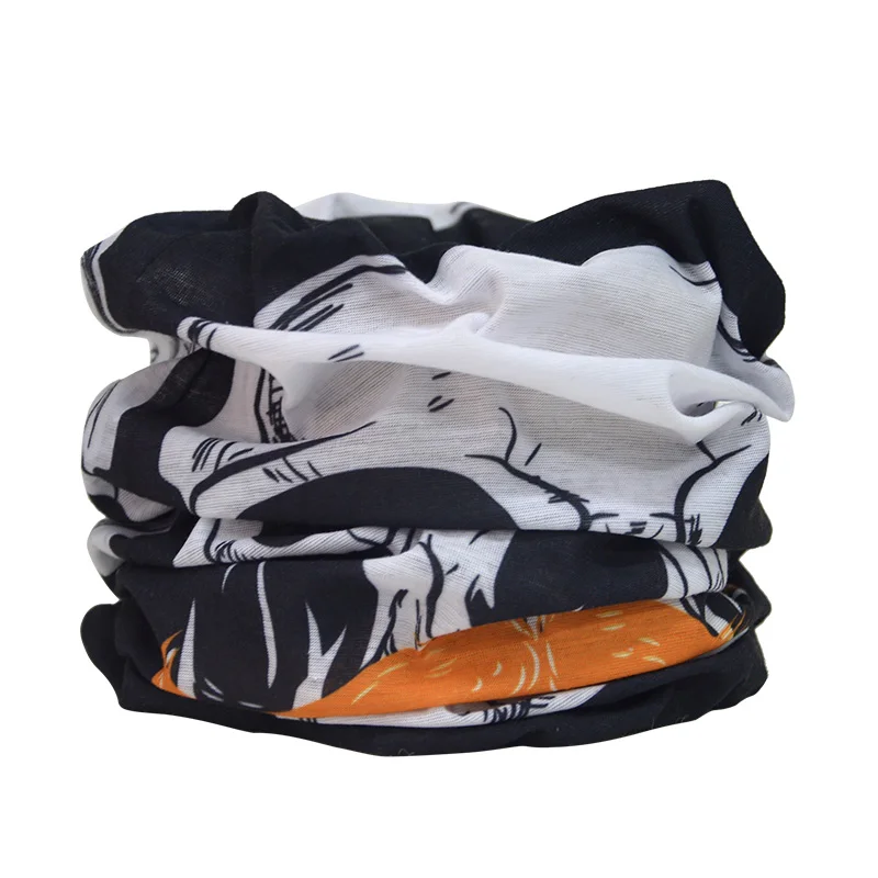 Neck Gaiter Sun Headwear Custom Logo Tubular Bandana Bule Color Tube Sports Multifunction Skull Headwear Bandana