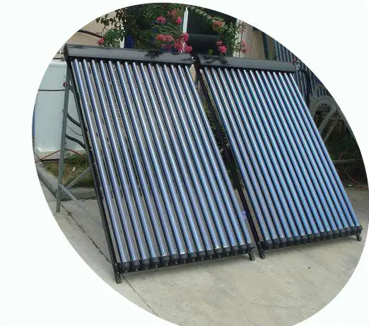 Solar Keymark Approved 15/18/20/24/30 Tubes Heat Pipe Vacuum Tube Solar Thermal Collector