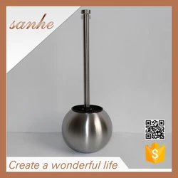 Premium Spherical Hotel Cleaning Supplies Stainless Toilet Wash Brush