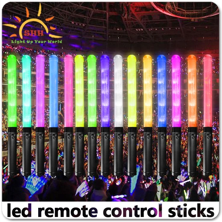 Hot Selling Concert Cheering Sticks LED Glow Stick With Flashing Light Multicolor Change Bar Sticks For Music Festivals