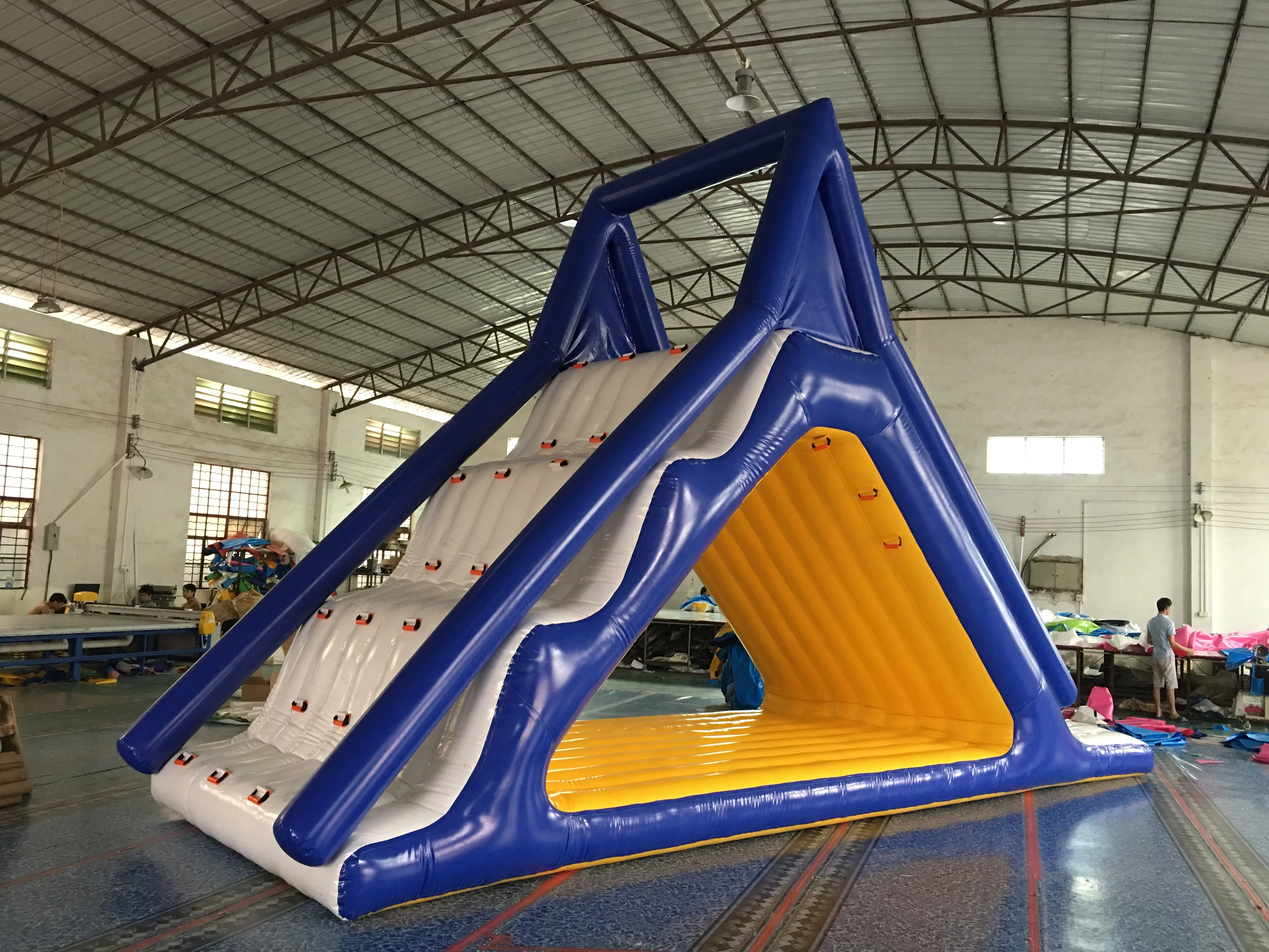 Outdoor lake adult water slides inflatable aqua slide pool large inflatable floating water slide