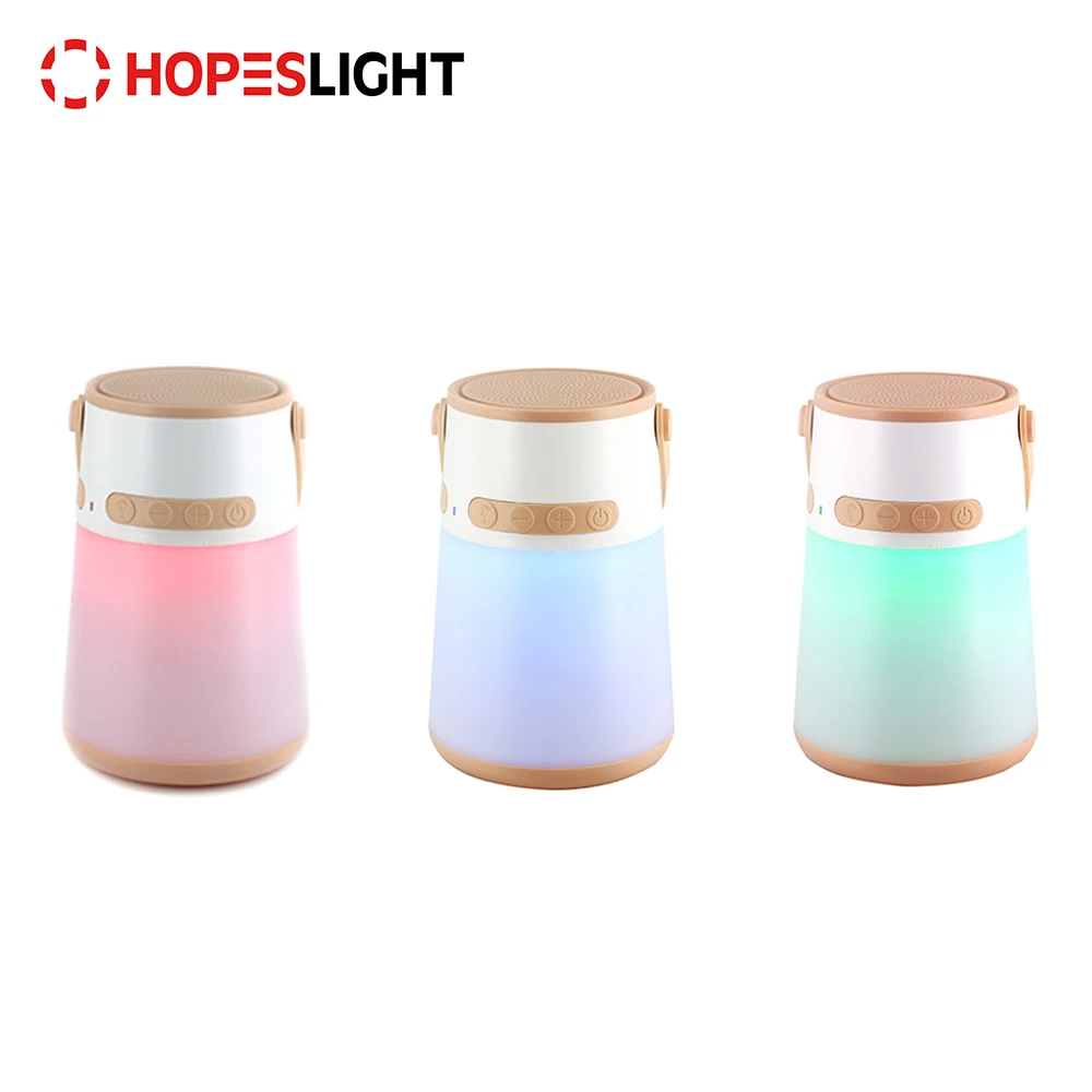 
CE RoHS REACH Camp Light Multifunction Turn Colors Outdoor LED Camping Lantern Playing Music Blue tooth Speaker 