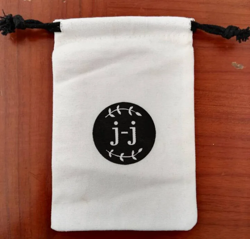 low MOQ custom eco-friendly nature color 8 OZ muslin cotton cloth rope canvas pouch bag with logo for advertising packaging bag