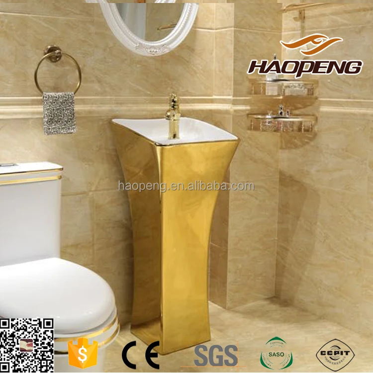 Iraq Bathroom Golden Wash Basins