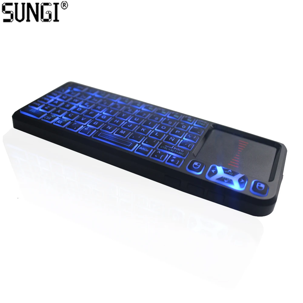 Беспроводные драйверы подсветки SUNGI, USB мини-клавиатура с сенсорной панелью, лазерная указка, встроенная литиевая батарея