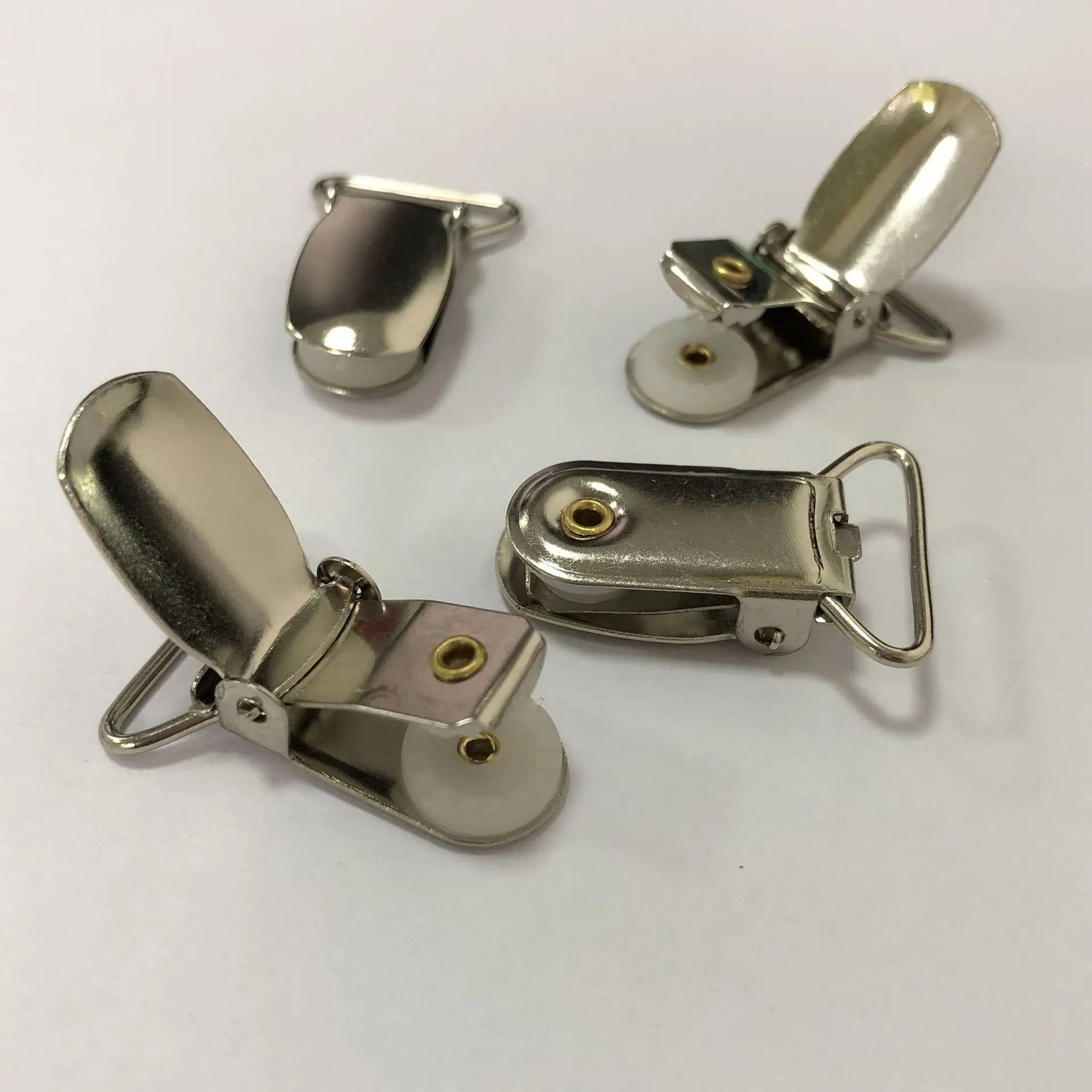 wholesale galvanize clothes accessories buckle Duck Mouth Strap Buckle Belt Brace Suspenders Buckle Clips Pacifier Clip