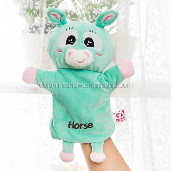 Customized Hand Animal Puppet Plush Animal Toy Hand Puppet For Children Baby Educational Toys Kids Unstuffed Toys