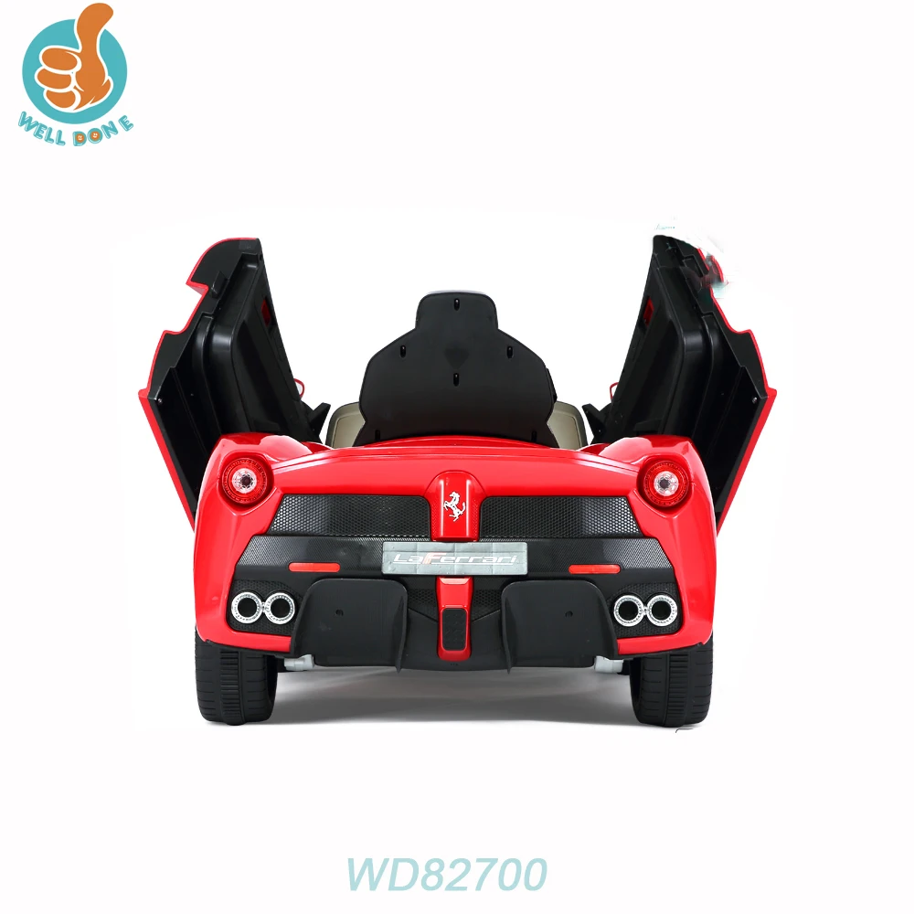 Fashion newest branded toy cars, with double door open, best selling ride on cars with music leather seat WD82700