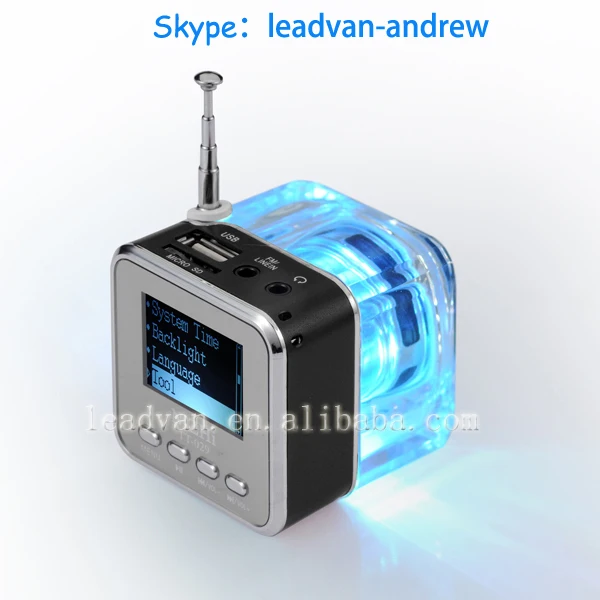 поддержка usb tf карты fm радио красочный светодиодный экран nizhi tt029 мультимедийные диктор