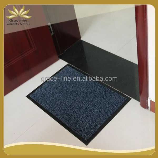 Polypropylene felt surface PVC backing doormat rug carpet