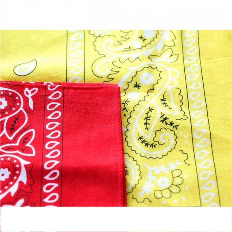 wholesale custom sweat plain cotton digital printed paisley western women sun sport mask promotional bandana for hair decoration