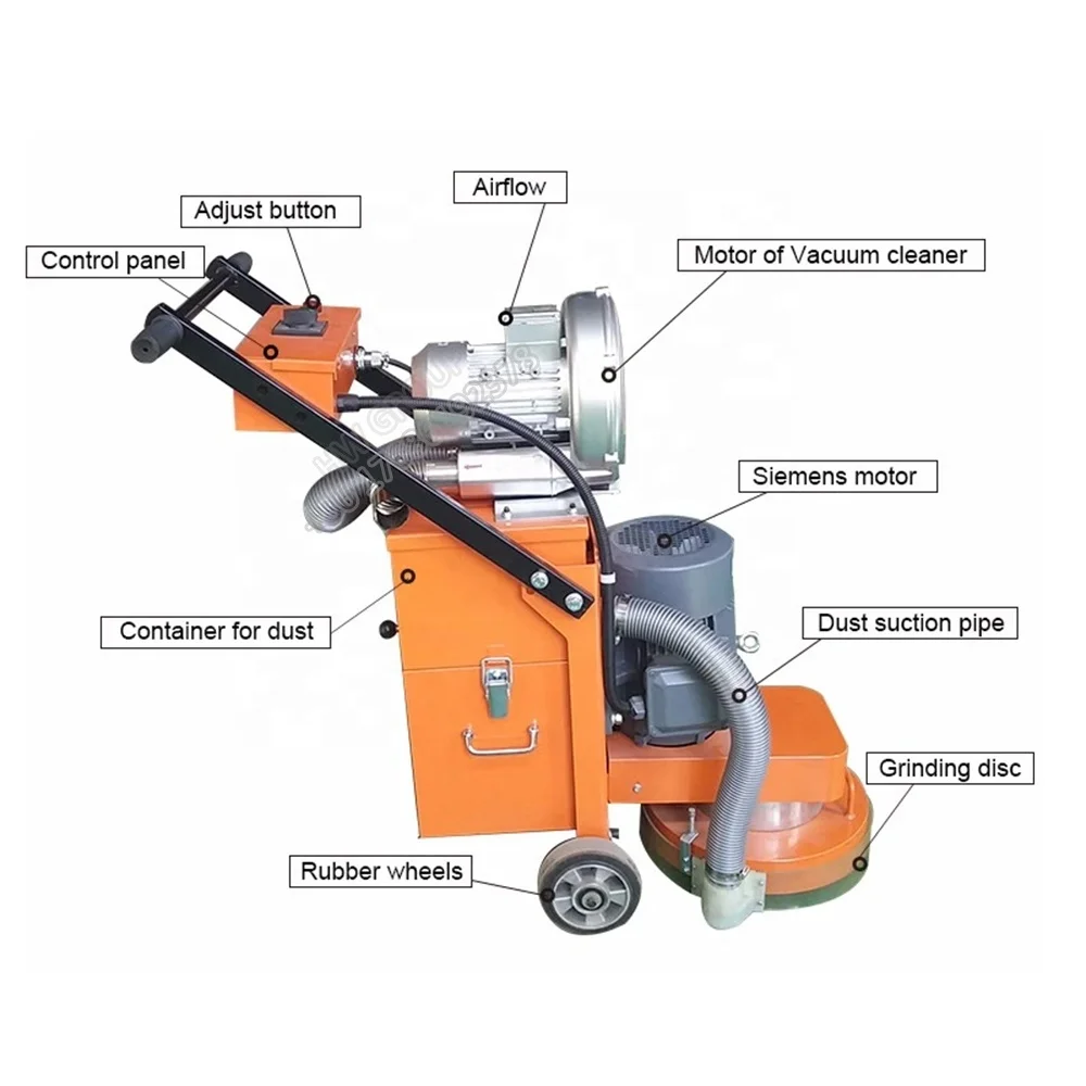 (Skype: luhengMISS) concrete road surface burnishing polishing grinding granite floor machine