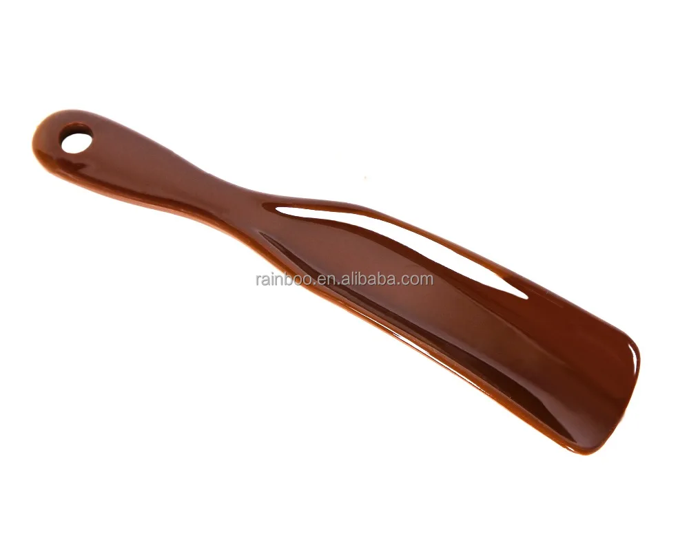 
long telescopic logo printing cheap promotional plastic shoehorn 