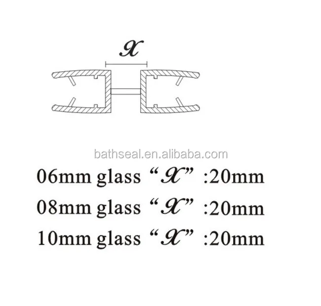Door and Window Accessories PVC Profile for Bathroom