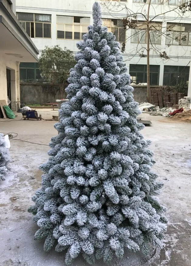 Рождественская елка с искусственным флоком 2017 6 футов