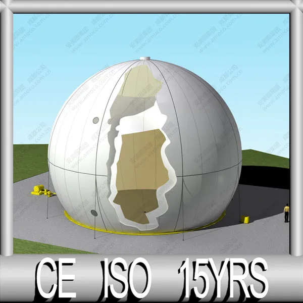  Мешок для хранения биогаза из ПВХ с двойной мембраной ISO