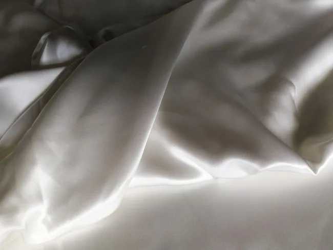 100% Pure Silk charmeuse fabric not dyed or bleached suitable for dying