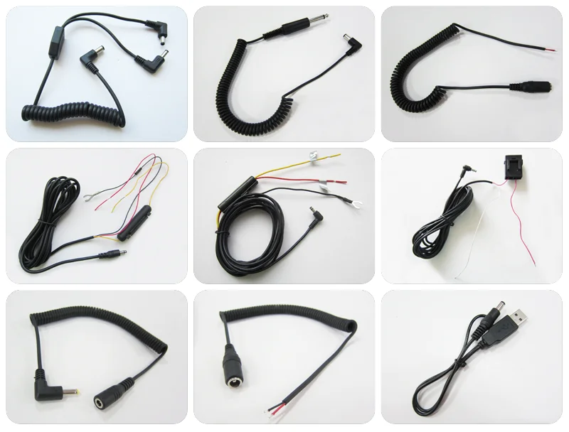 Factory Dc Connector Male 5521/4017 Fuse for Car Recorder Power Extension Cable to terminal cable battery With Fuse