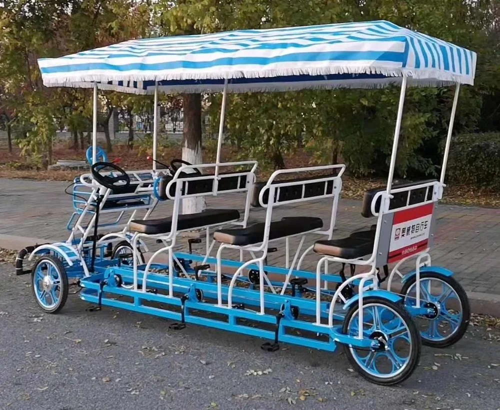 
Factory outlet family set child seat sightseeing four wheels canopy tour Surrey bike 