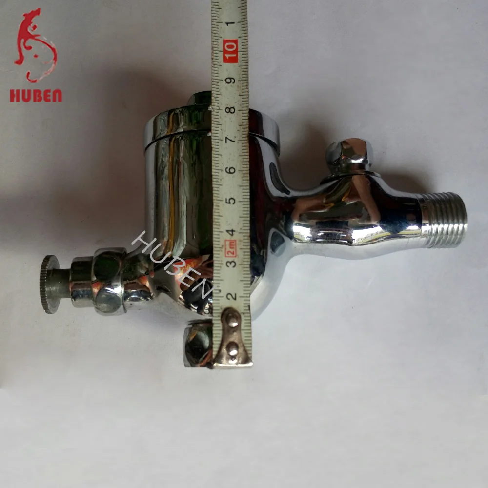 
Chrome finish urinal button type flush valve 