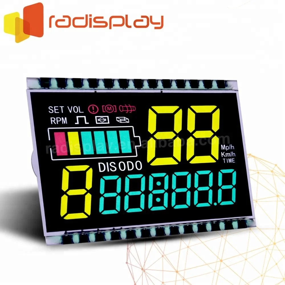
Super Black Negative VATN Transmissive Custom Lcd Display 
