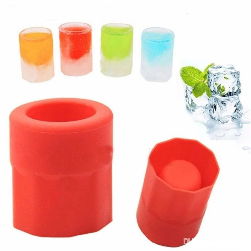 
Silicone Ice Cube Shot Glass Mold Maker 