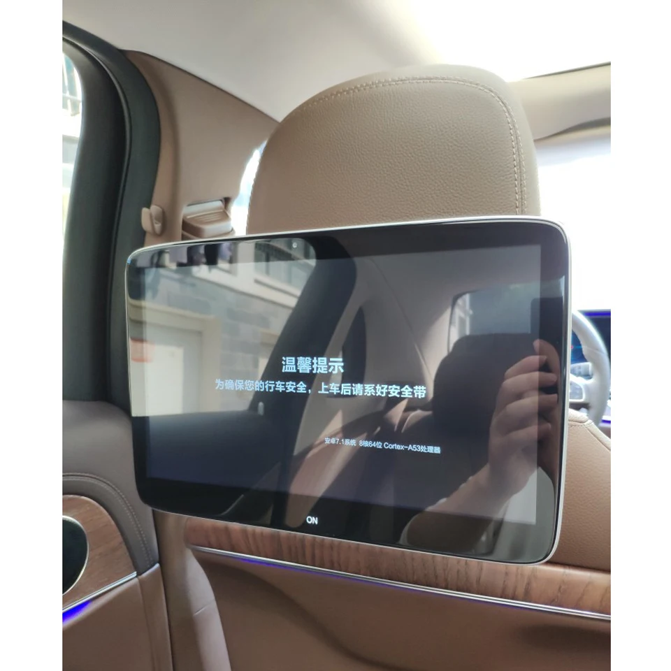 Car Seat Monitor TV for Mercedes-benz R S Class Original UI 1:1 Design AV Input Support Connect Car Front Screen One Pair