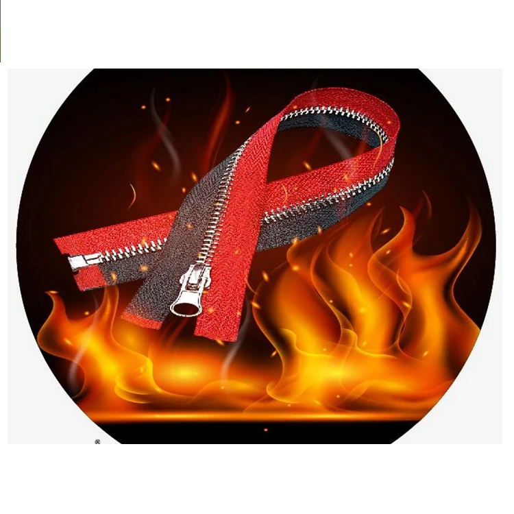 CHENGDA Professional Manufacturer Of 5# Open-End Fireproof Metal Zipper