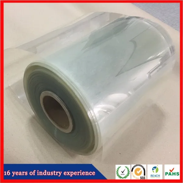 100 микрон прозрачный жесткий пластик ПВХ пленки Обработанная корона для печати