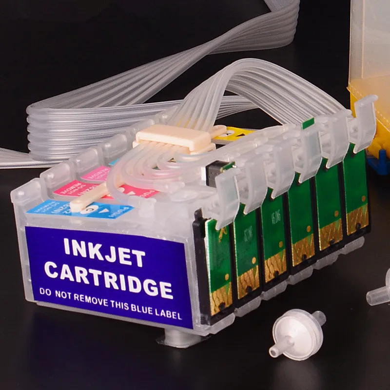 
OCBESTJET 6Color/set T0791-T0796 Ciss Sublimation Ink System 1430 For Epson 1430 1400 1410 1500W Printer 