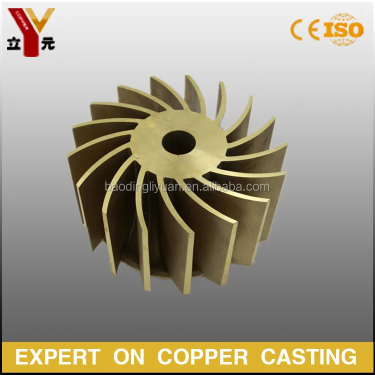 
Lost Wax Casting Brass / Bronze Casting Turbine Wheel 