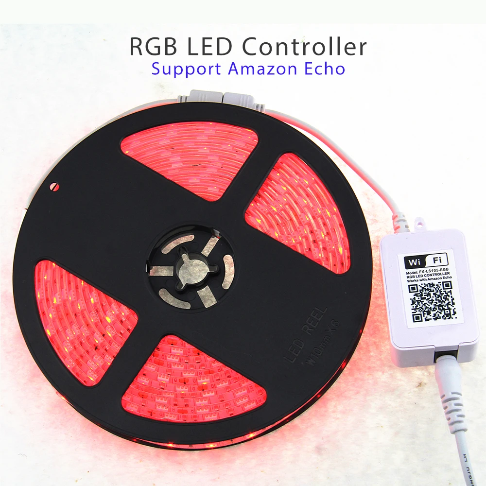 CE FCC RoHS RGB DC12V 72W Remote Control 5050 Wifi Smart LED Strip Light