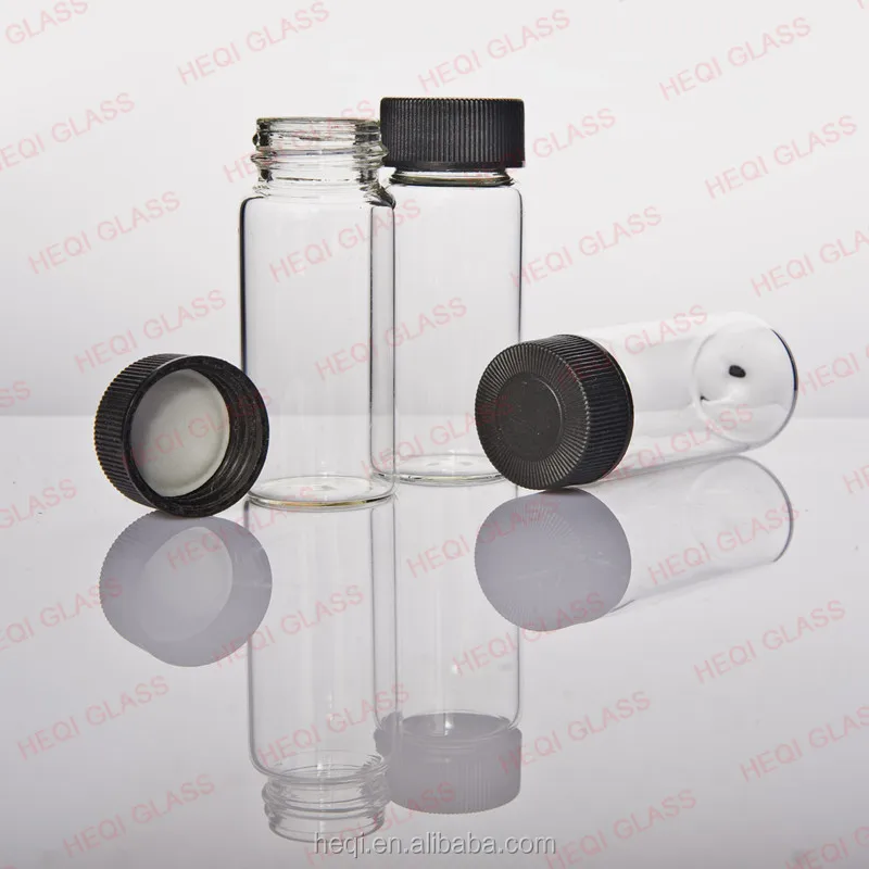 Clear Sample vials laboratory glassware high quality