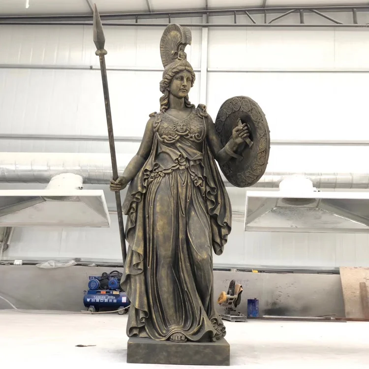 Giant famous Greek lady sculpture fiberglass Athena statue for garden