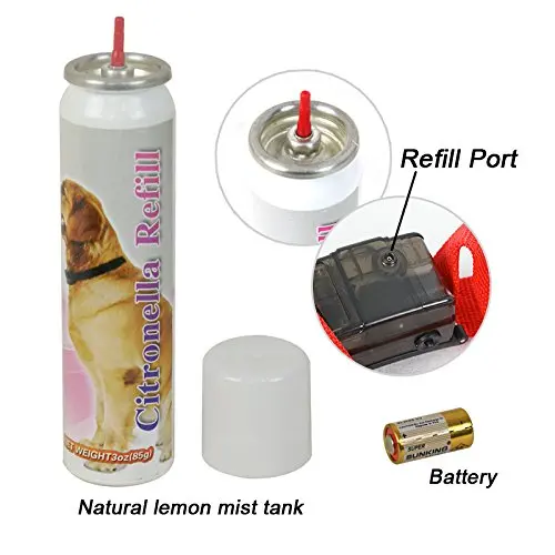 Anti-Bark Spray Collar - Citronella Pet Trainer Bark Control Collar Automatic Training Collar