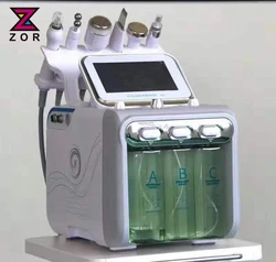 Korea newest 6 in 1 aqua galvanic high frequency facial lift machine