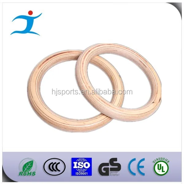 Body Fitness Exercise power training Wood  gymnastic ring for sale