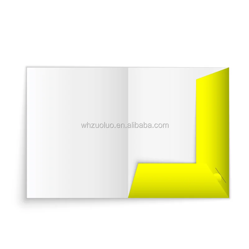 Zuoluo Custom Design A4 Hardcover File Folder Presentation Folder Place Files or Brochures Accept Customized Logo CN;HUB FF-22