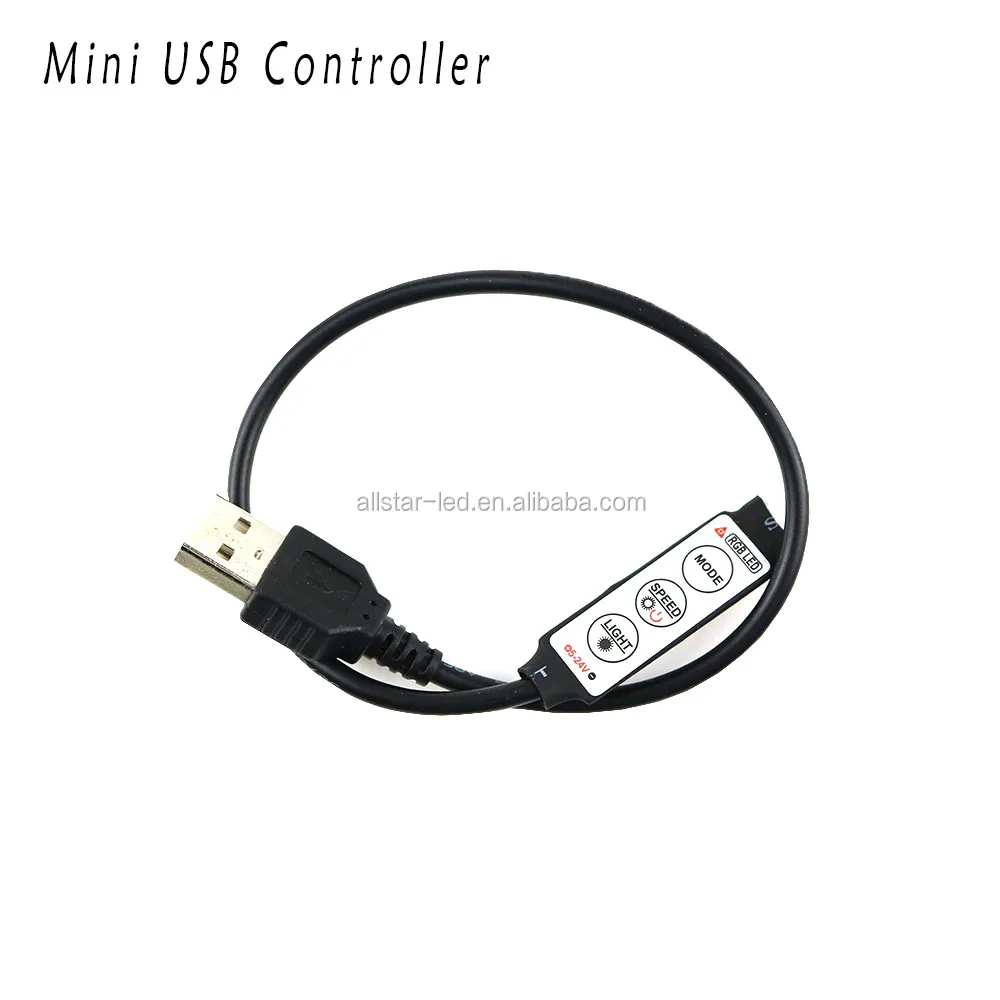 USB светодиодные полосы света 5 в возрасте от 12 до 24 вольт цветная (RGB) ИК RF пульт дистанционного управления 5V 12V V) Светодиодная лента с usb-питанием 3 17 24-мя клавишами на дистанционном беспроводном