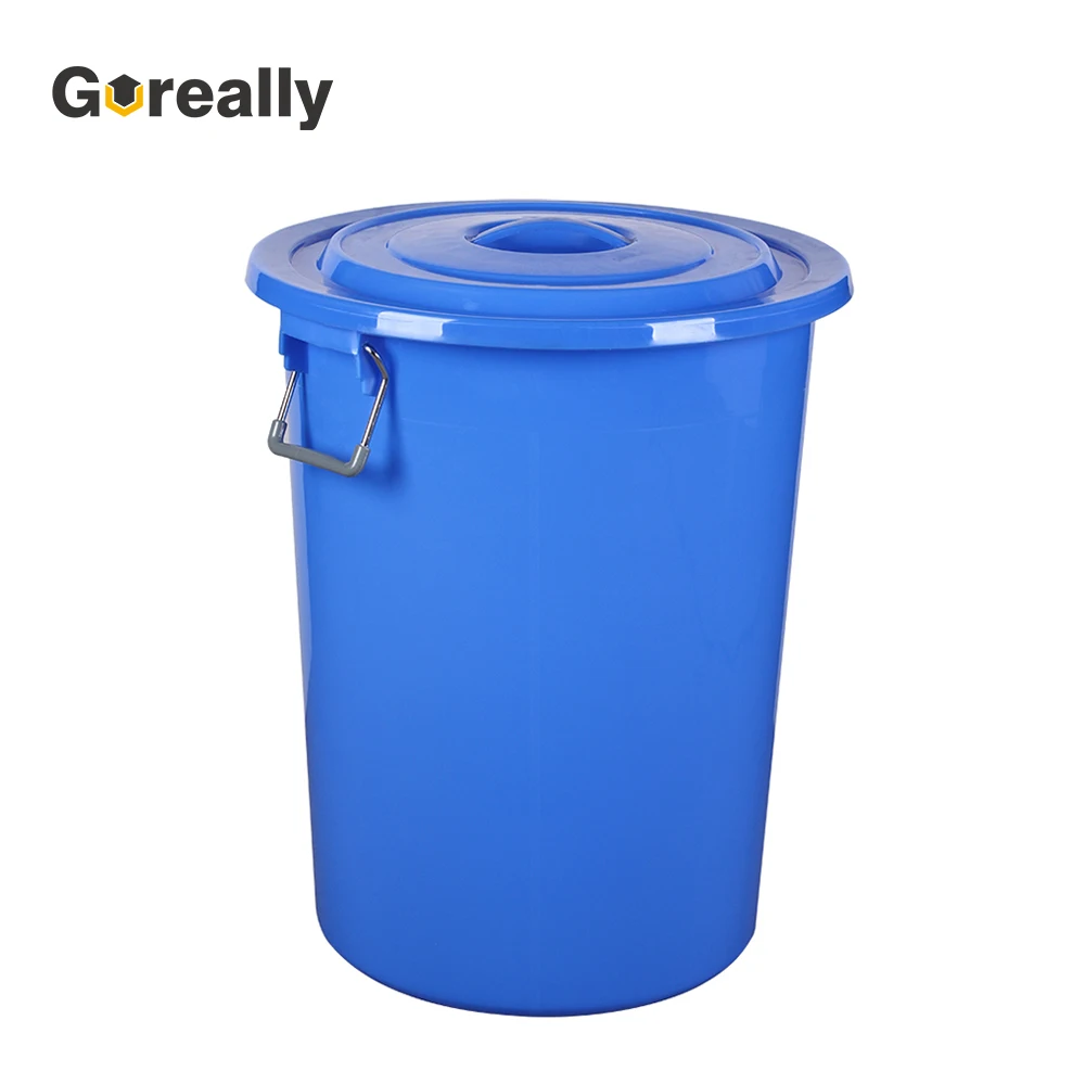 
60L 100l 160l custom large plastic bucket with lid with handle 