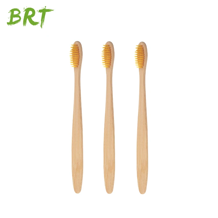 100% Biodegradable Eco-Friendly  Packaging Bamboo Toothbrush Natural